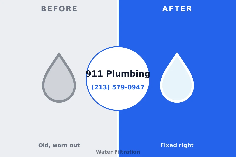 Before and after: plumbing repair Southport, NC